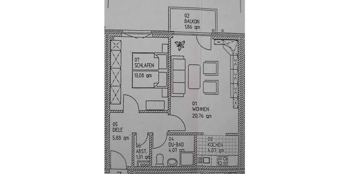 Erdgeschoßwohnung Lübeck Sankt Lorenz Nord - 2 Zimmer, 51 m&sup2;, 575&euro; | Angebot:24933726