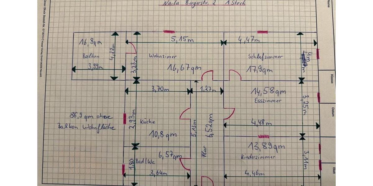 Etagenwohnung Naila - 4 Zimmer, 90 m&sup2;, 600&euro; | Angebot:25639240