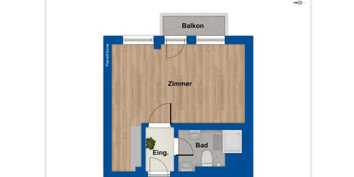 Etagenwohnung Würzburg Steinbachtal - 1 Zimmer, 25 m&sup2;, 852&euro; | Angebot:26337878