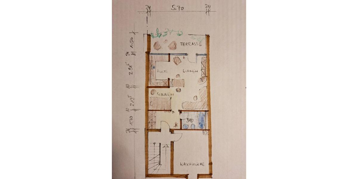 Etagenwohnung Mönchengladbach Süd - 1 Zimmer, 42 m&sup2;, 460&euro; | Angebot:26688537