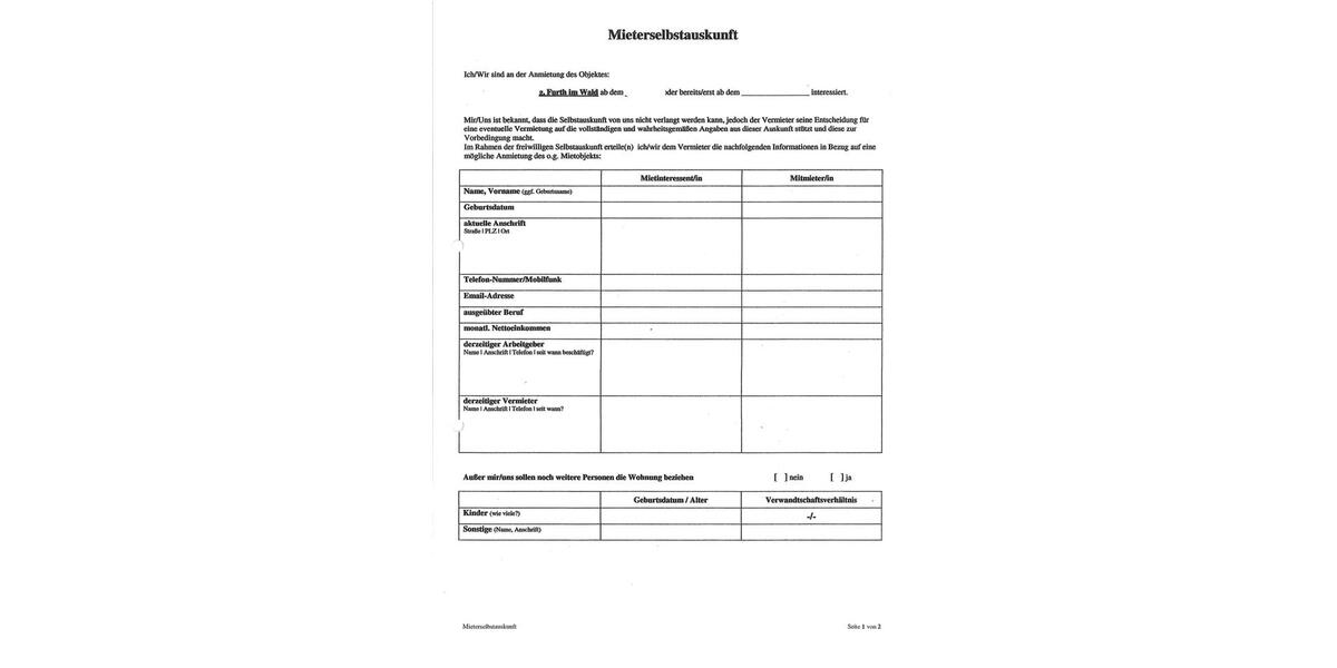 Etagenwohnung Furth im Wald - 3 Zimmer, 89 m&sup2;, 440&euro; | Angebot:26042058