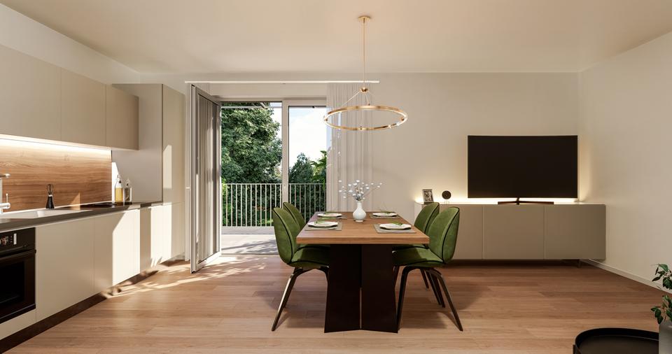 Erstbezug – 1,5-ZKB EG-Wohnung im Betreuten Wohnen, modern, barrierefrei & mit ablösefreier EBK! 1.5 zimmer