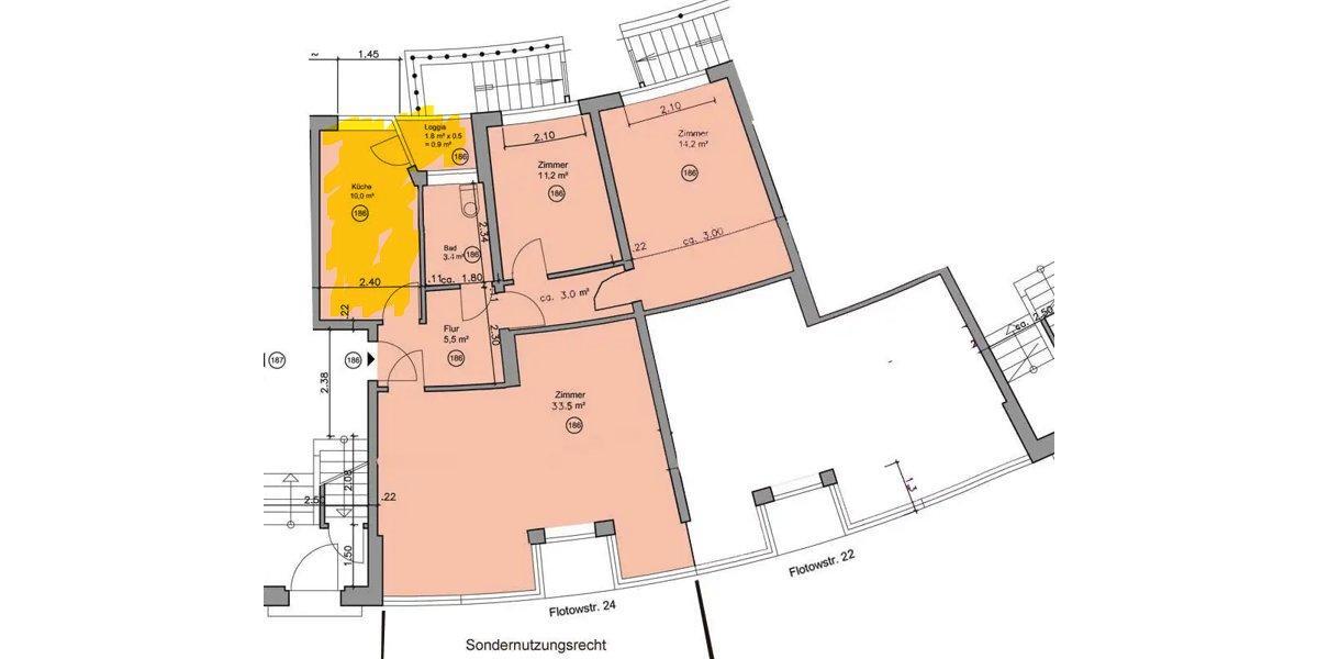 Wohnen auf Zeit Hamburg Barmbek-Süd - 1 Zimmer, 14 m&sup2;, 531&euro; | Angebot:26687873