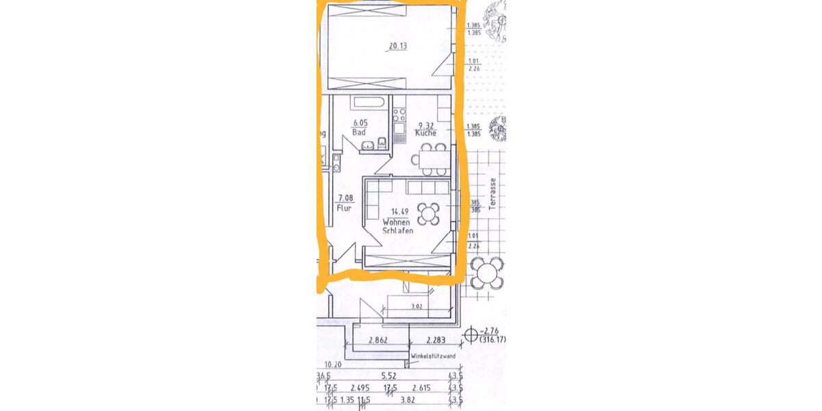 Terrassenwohnung Schlangen - 2 Zimmer, 63 m&sup2;, 400&euro; | Angebot:25514440