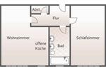 Erdgeschoßwohnung Plauen - 2 Zimmer, 63 m&sup2;, 295&euro; | Angebot:12319763