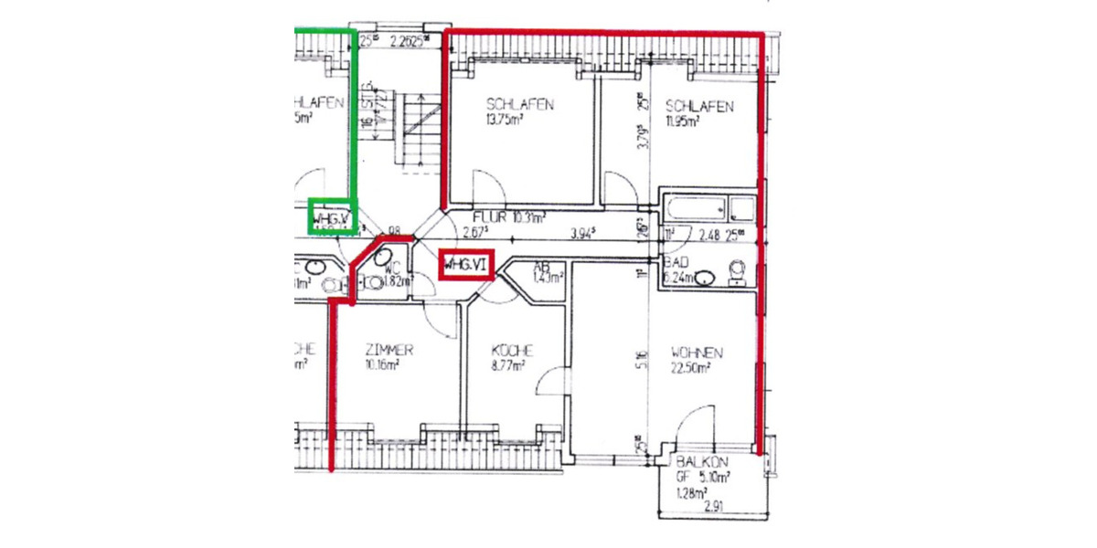 Dachgeschoßwohnung Schwalmstadt - 4 Zimmer, 88 m&sup2;, 790&euro; | Angebot:24601900