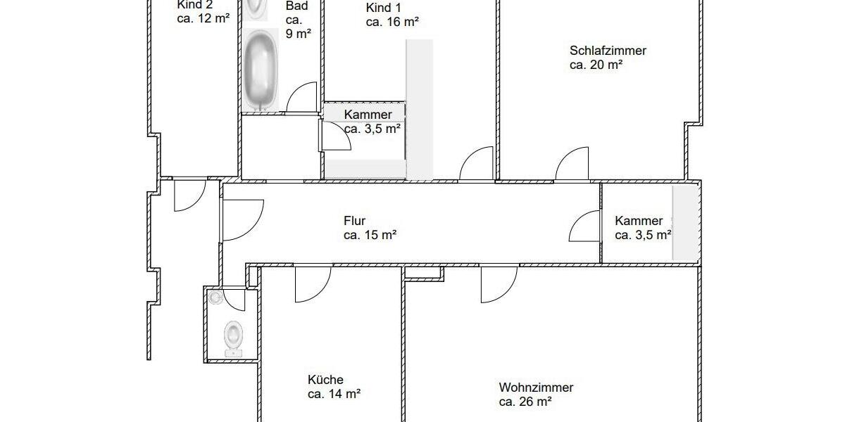 Dachgeschoßwohnung Hof Altstadt - 4 Zimmer, 120 m&sup2;, 650&euro; | Angebot:26591661