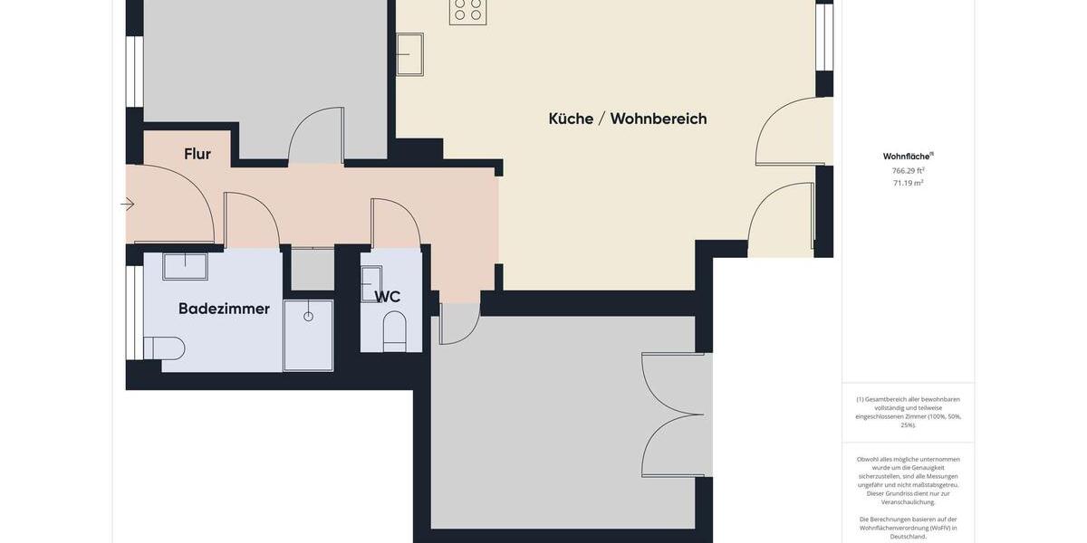 Etagenwohnung Alheim - 3 Zimmer, 76 m&sup2;, 895&euro; | Angebot:24602208
