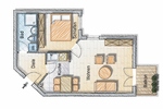 ALLES NEU – BALKON – NEUE TÜREN – NEUES DUSCHBAD – ROLLÄDEN – NEUER VINYLDESIGNBELAG 2 zimmer