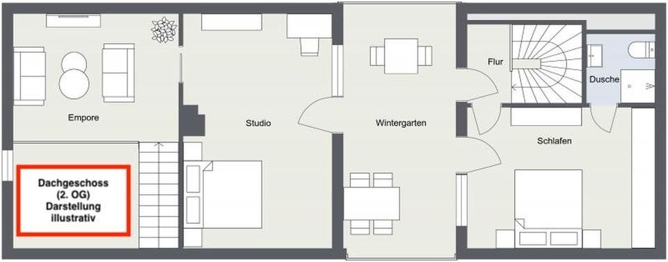 Maisonettenwohnung Baden-Baden Lichtental - 4 Zimmer, 196 m&sup2;, 1.400&euro; | Angebot:26031768