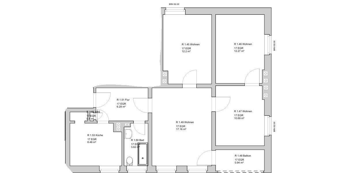 Etagenwohnung Plattenburg - 4 Zimmer, 76 m&sup2;, 465&euro; | Angebot:26442536