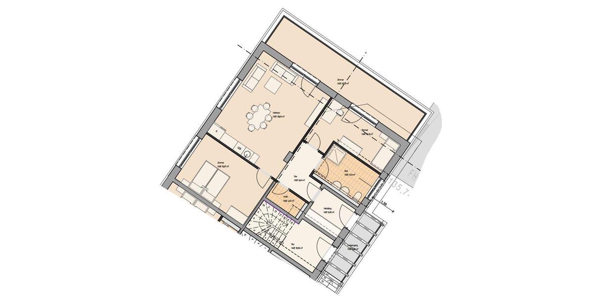 Terrassenwohnung Pegau - 3 Zimmer, 91 m&sup2;, 900&euro; | Angebot:26558629