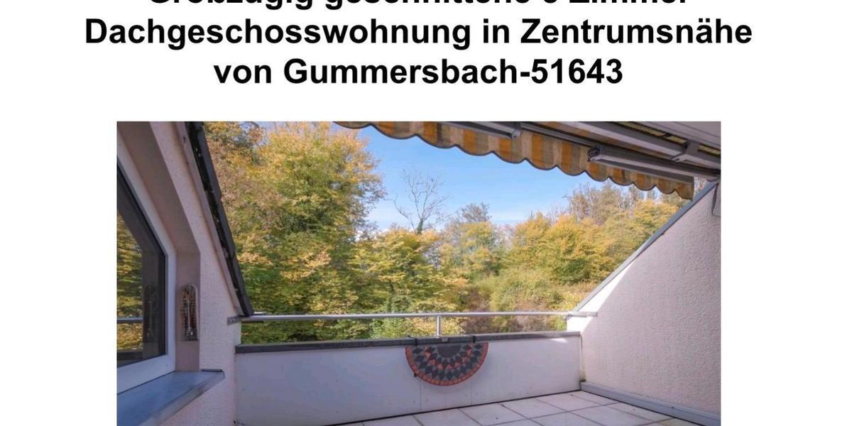 Dachgeschoßwohnung Gummersbach - 3.5 Zimmer, 67 m&sup2;, 970&euro; | Angebot:24846413