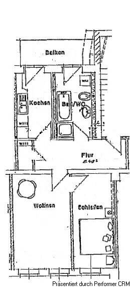 Etagenwohnung Chemnitz Kaßberg - 2 Zimmer, 63 m&sup2;, 380&euro; | Angebot:26189265