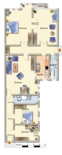 Etagenwohnung Berlin Mitte - 5 Zimmer, 141 m&sup2;, 1.460&euro; | Angebot:24540686