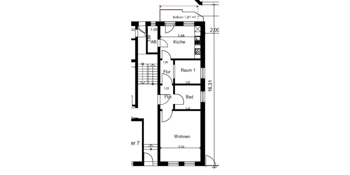 Erdgeschoßwohnung Wilhelmshaven - 1.5 Zimmer, 59 m&sup2;, 425&euro; | Angebot:23687543