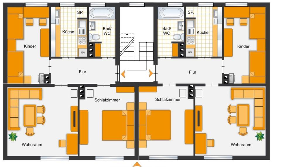 Etagenwohnung Bergneustadt - 3 Zimmer, 60 m&sup2;, 466&euro; | Angebot:26456137