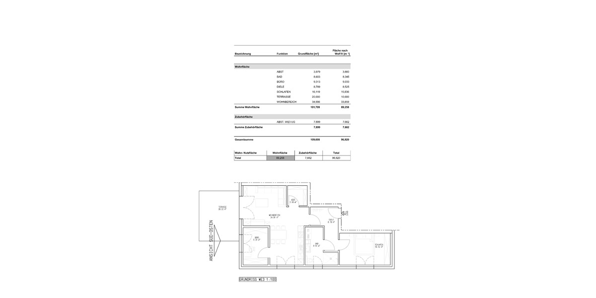 Terrassenwohnung Neukirchen - 3 Zimmer, 89 m&sup2;, 1.125&euro; | Angebot:24488393
