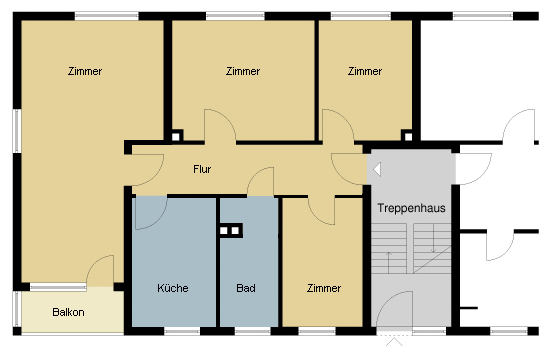 Etagenwohnung Seesen - 3 Zimmer, 79 m&sup2;, 495&euro; | Angebot:25730073