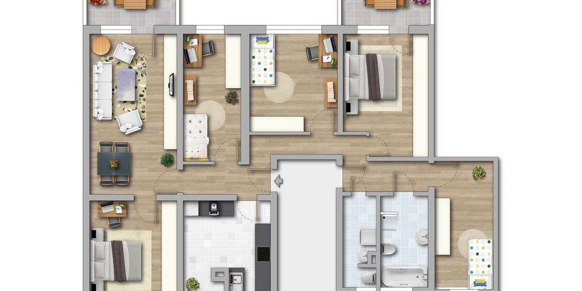 Dachgeschoßwohnung Döbeln - 6 Zimmer, 123 m&sup2;, 599&euro; | Angebot:26646287