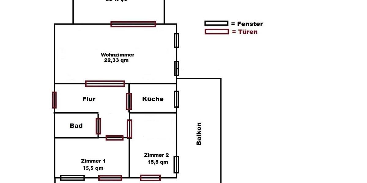 Dachgeschoßwohnung Berlin Neukölln - 3 Zimmer, 74 m&sup2;, 1.000&euro; | Angebot:25258927