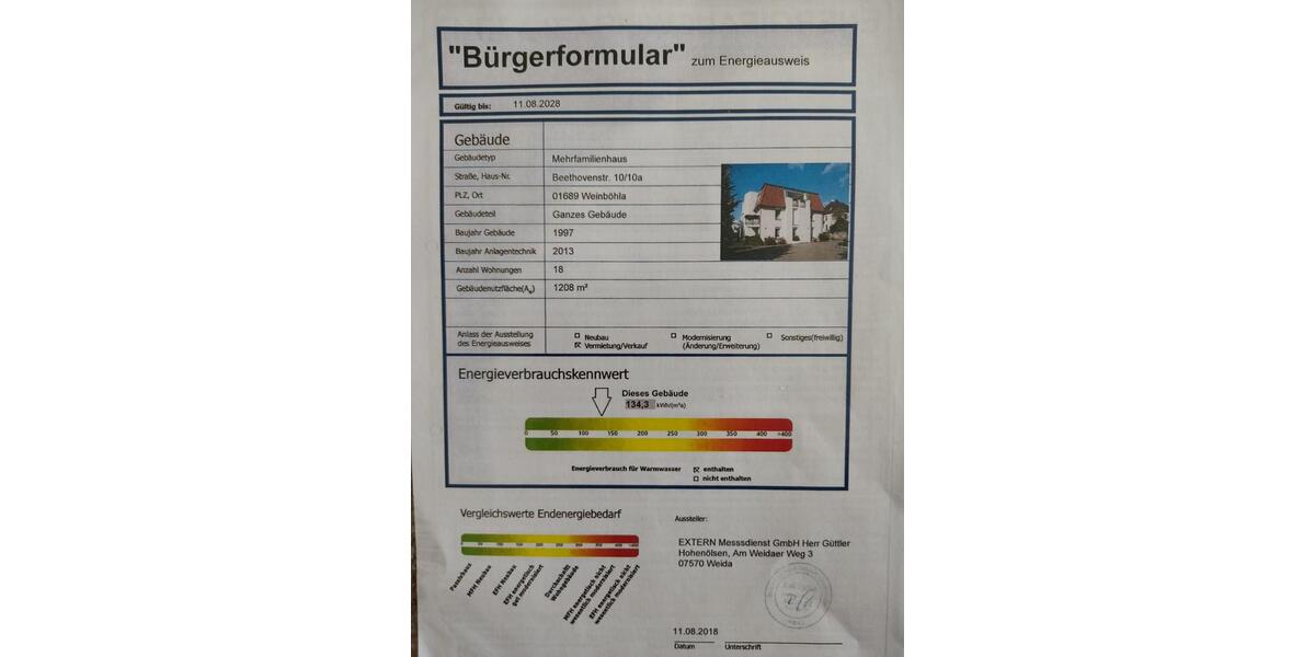 Erdgeschoßwohnung Weinböhla - 2 Zimmer, 49 m&sup2;, 445&euro; | Angebot:25398145