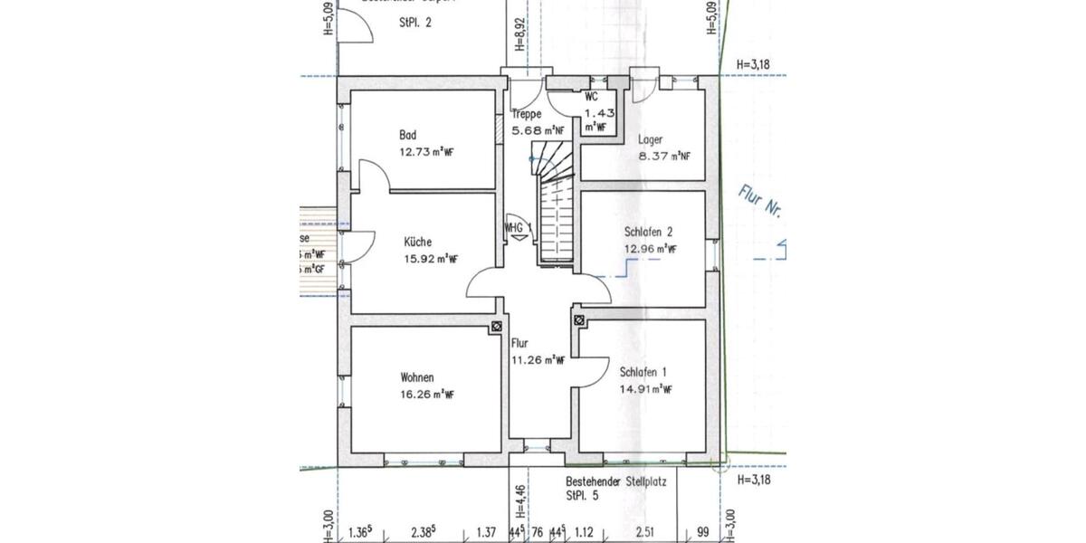 Erdgeschoßwohnung Moosburg an der Isar - 3 Zimmer, 80 m&sup2;, 1.600&euro; | Angebot:25025128