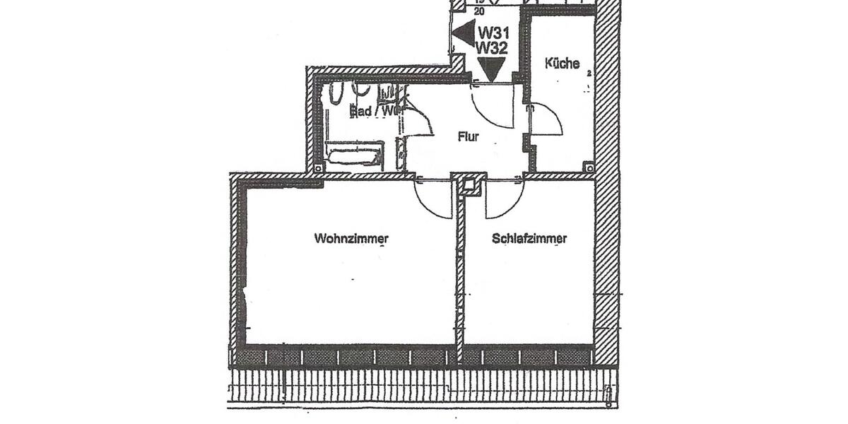 Dachgeschoßwohnung Plauen - 2 Zimmer, 45 m&sup2;, 230&euro; | Angebot:26578497