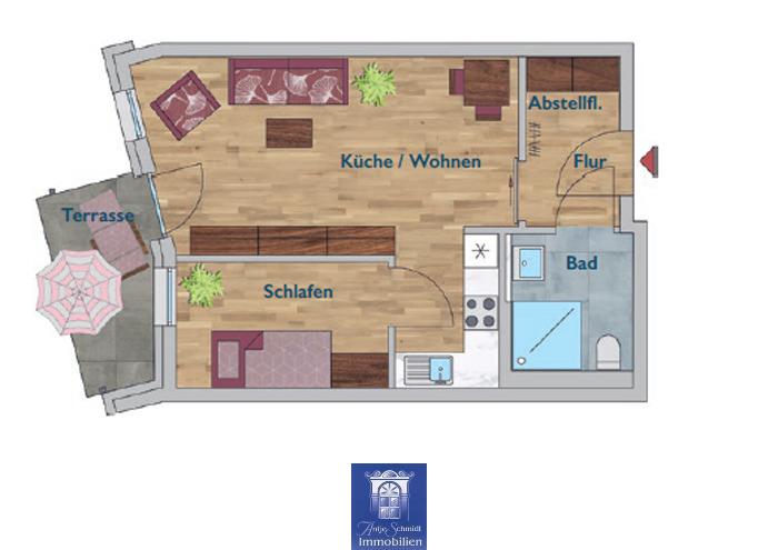 Etagenwohnung Arnsdorf - 2 Zimmer, 46 m&sup2;, 600&euro; | Angebot:25803095