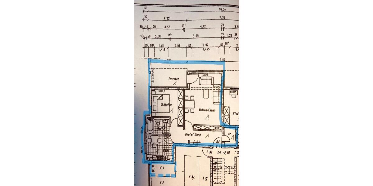 Etagenwohnung Bad Nauheim - 2 Zimmer, 61 m&sup2;, 650&euro; | Angebot:26268511