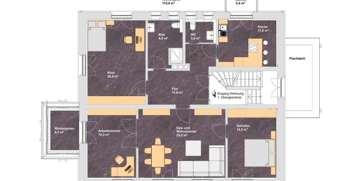 Charmante 4-Zimmer-Wohnung in historischem Gebäude – kernsaniert 4 zimmer