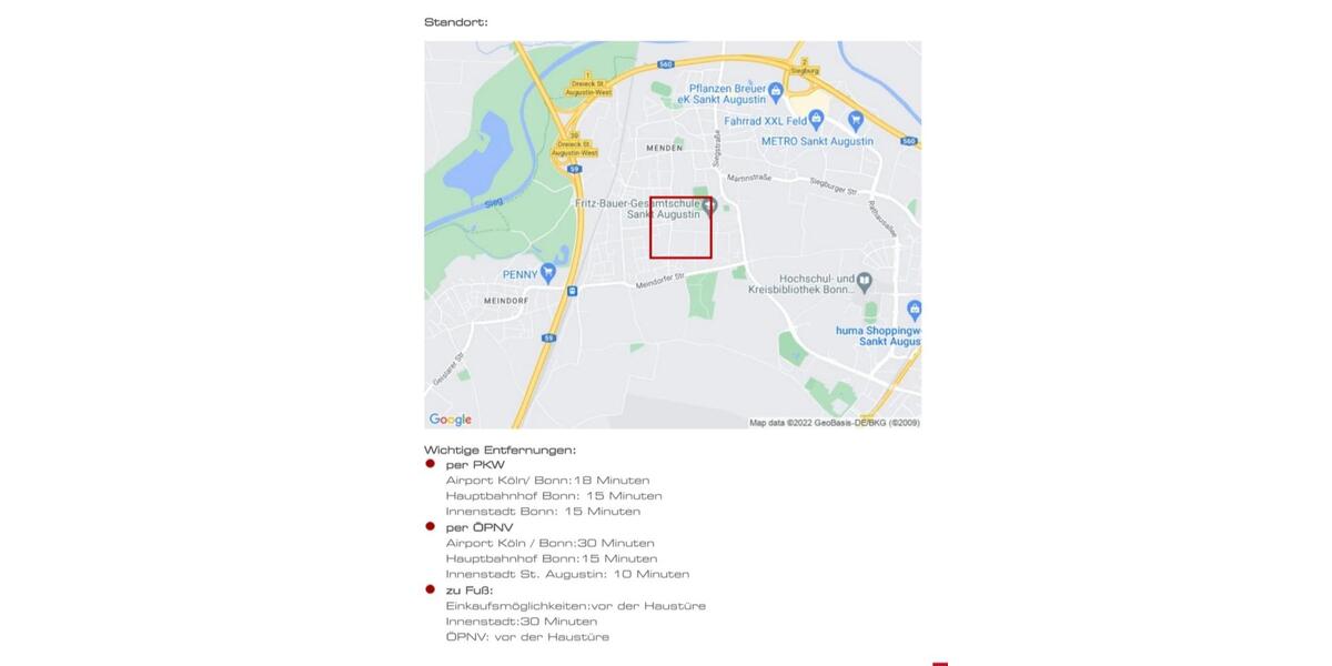 Etagenwohnung Sankt Augustin - 3 Zimmer, 75 m&sup2;, 835&euro; | Angebot:25329877