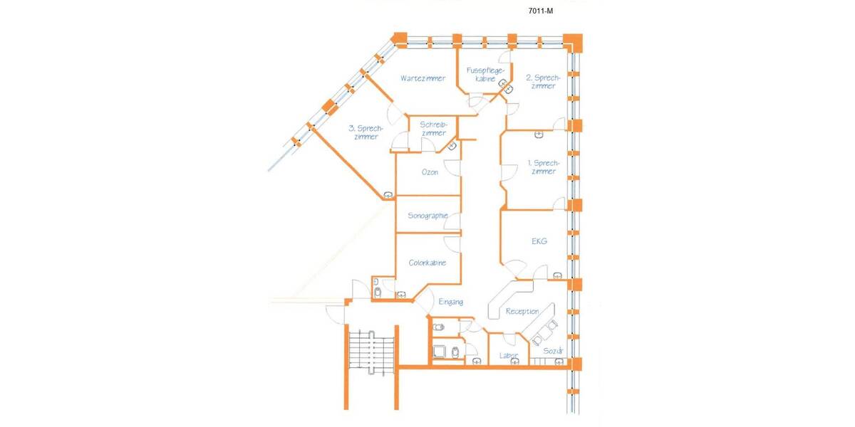 Gewerbeobjekt Krefeld Stadtmitte - 9 Zimmer, 187 m&sup2;, 1.300&euro; | Angebot:25997649
