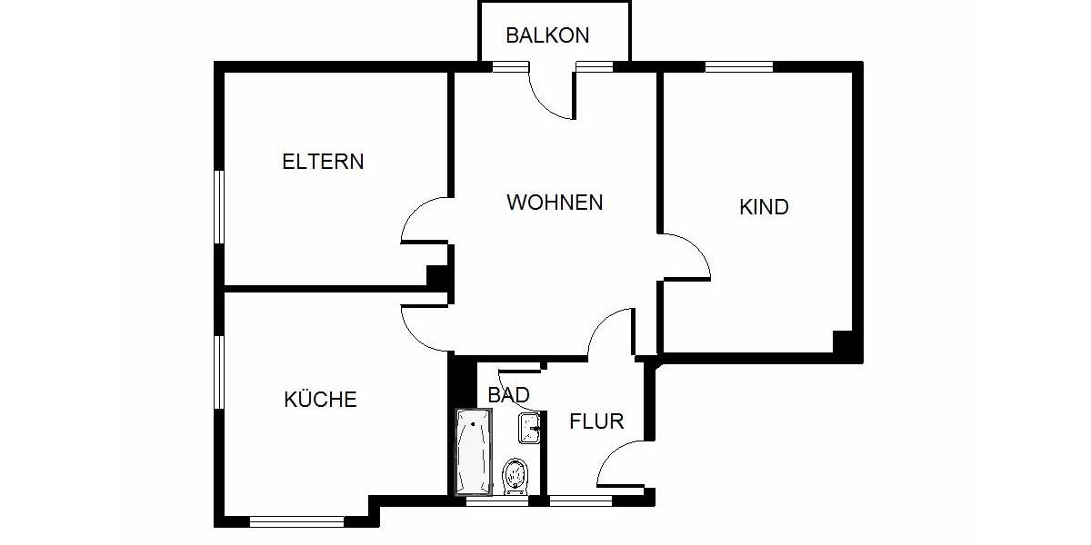 Etagenwohnung Gelsenkirchen Gelsenkirchen-Nord - 1 Zimmer, 42 m&sup2;, 299&euro; | Angebot:24852328