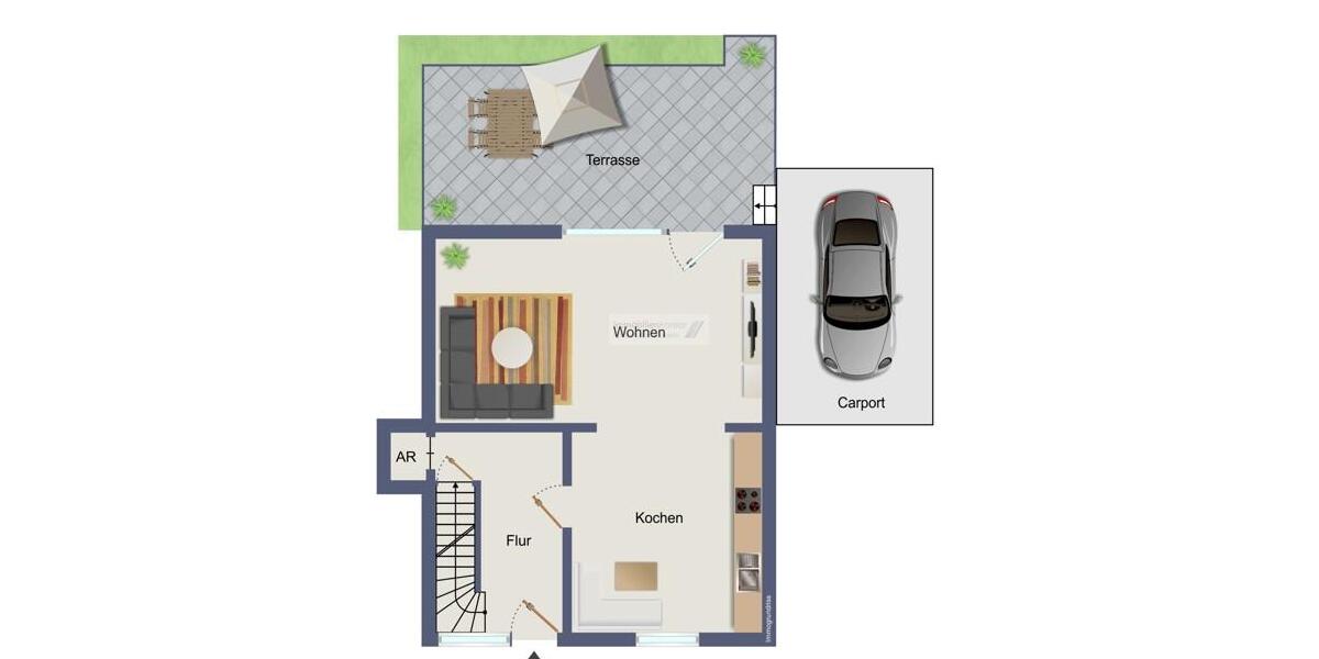 Maisonettenwohnung Scheeßel - 4 Zimmer, 121 m&sup2;, 825&euro; | Angebot:26461634