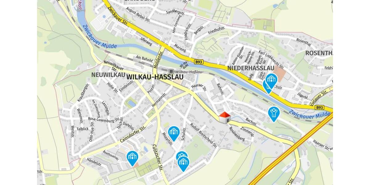 Etagenwohnung Wilkau-Haßlau Haßlau - 2 Zimmer, 71 m&sup2;, 300&euro; | Angebot:23875287