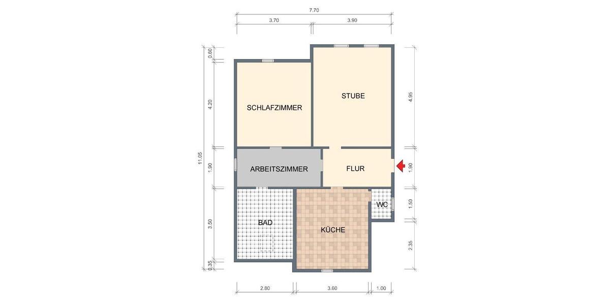 Dachgeschoßwohnung Bischofswerda - 2.5 Zimmer, 75 m&sup2;, 420&euro; | Angebot:26688574