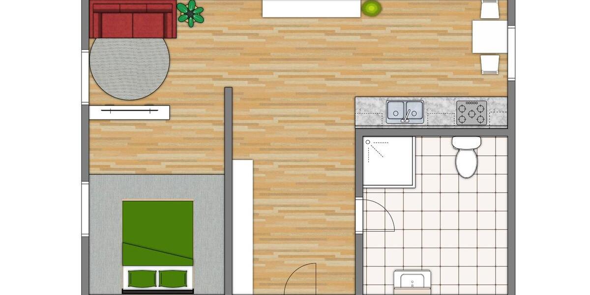 Erdgeschoßwohnung Burg - 1 Zimmer, 40 m&sup2;, 360&euro; | Angebot:26477931