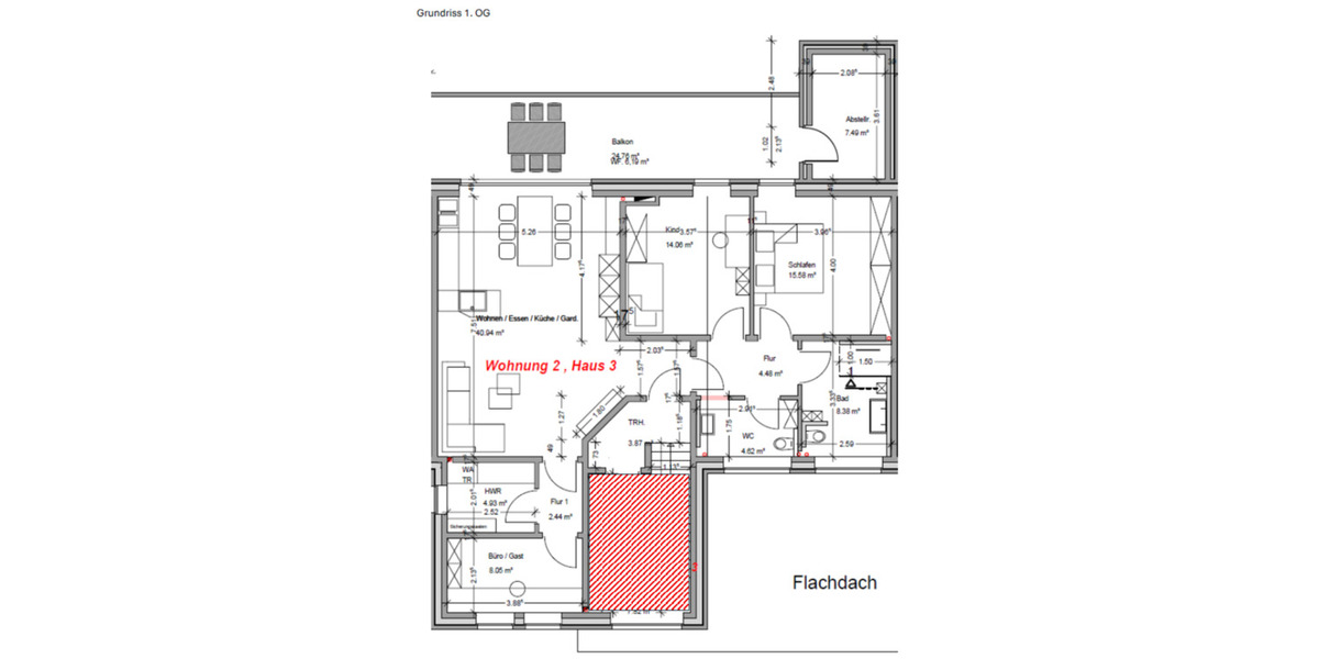 Etagenwohnung Wallenhorst - 4 Zimmer, 110 m&sup2;, 1.320&euro; | Angebot:24996770