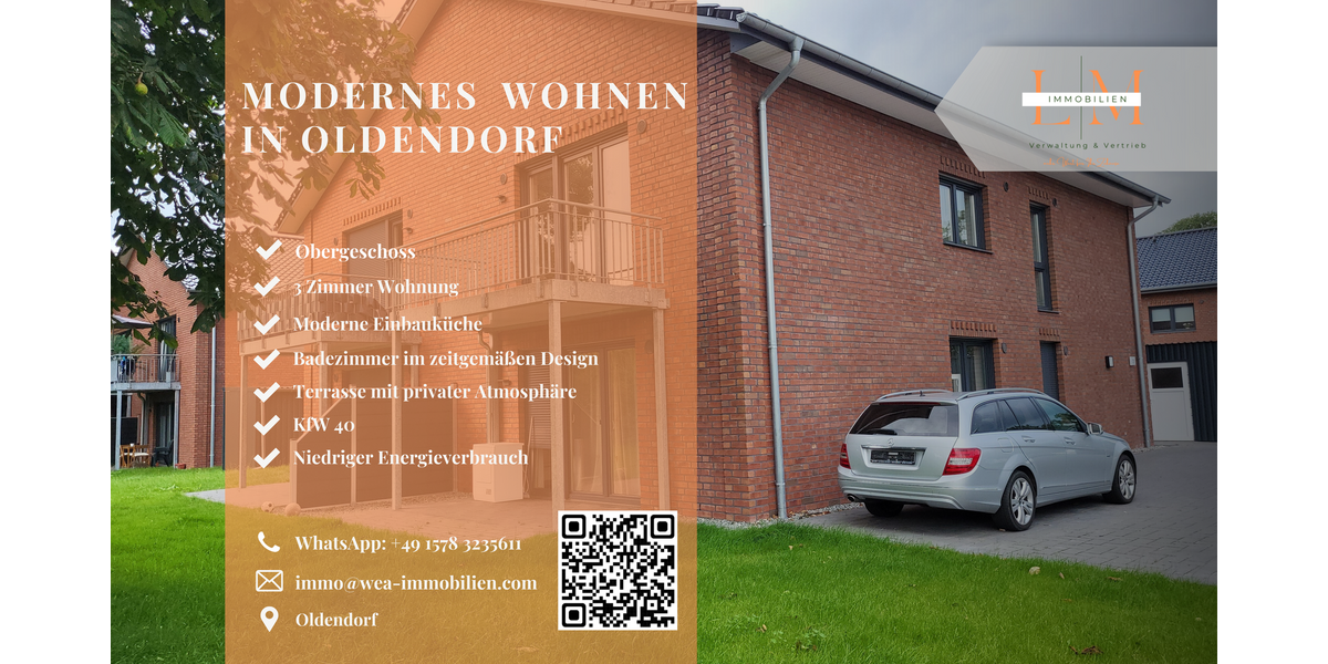 Wohnung zum Mieten in Oldendorf 890 € 79 m² 3 zimmer