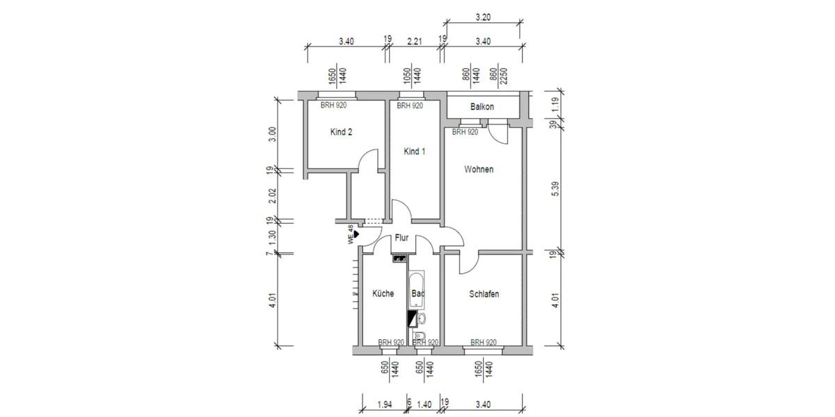 Etagenwohnung Drebach - 4 Zimmer, 76 m&sup2;, 455&euro; | Angebot:23252294