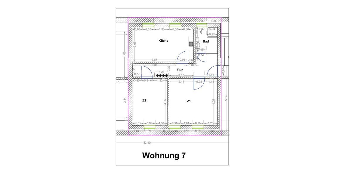 Dachgeschoßwohnung Clausthal-Zellerfeld Zellerfeld - 2 Zimmer, 60 m&sup2;, 420&euro; | Angebot:26545112