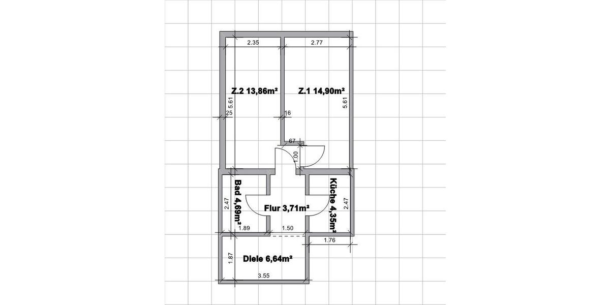 Etagenwohnung Hinterweidenthal - 2 Zimmer, 48 m&sup2;, 399&euro; | Angebot:25412982