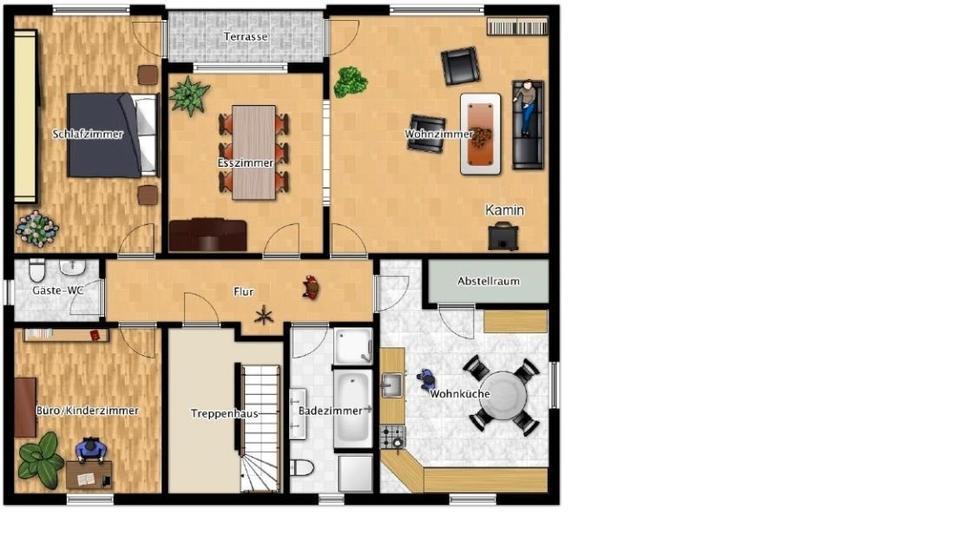 Erdgeschoßwohnung Thomasburg - 3.5 Zimmer, 120 m&sup2;, 750&euro; | Angebot:26443650