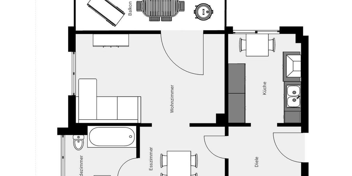 Dachgeschoßwohnung Zeulenroda-Triebes Triebes - 1 Zimmer, 52 m&sup2;, 255&euro; | Angebot:25292597