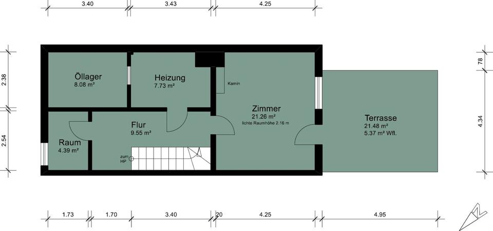 Reihenhaus Stuhr - 5 Zimmer, 150 m&sup2;, 1.300&euro; | Angebot:26030716
