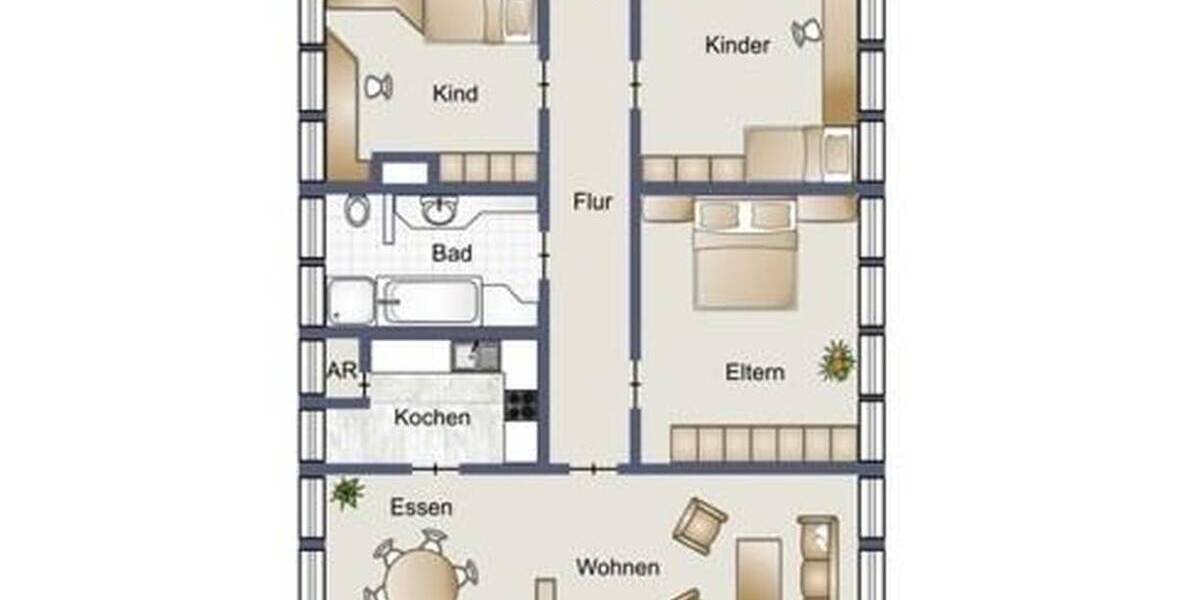 Etagenwohnung Esöpje Cobbenrode - 4 Zimmer, 107 m&sup2;, 660&euro; | Angebot:26731066