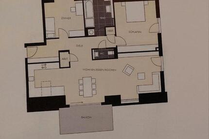 3-Zimmer Dachgeschoss Wohnung in Heiterheim (Erstbezug) zimmer