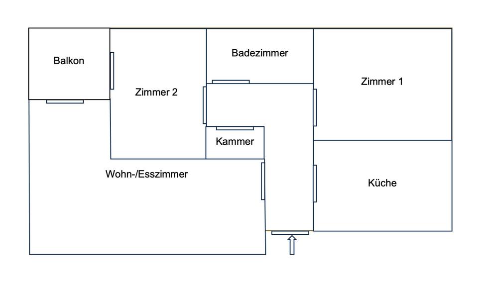 Etagenwohnung Münster Münster-Südost - 3 Zimmer, 76 m&sup2;, 1.250&euro; | Angebot:26327035