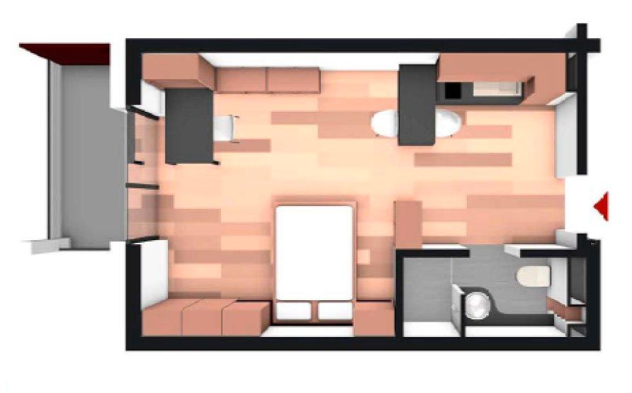 Erdgeschoßwohnung Garching bei München - 1 Zimmer, 37 m&sup2;, 890&euro; | Angebot:26534496